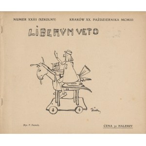 LIBERUM VETO. Number 23, October 20, 1903 [cover by Frederick Pautsch].