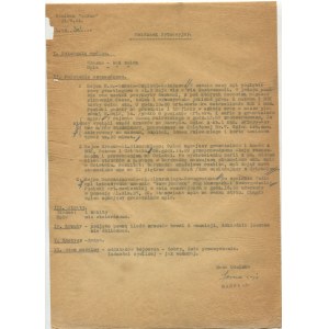 [Warsaw Uprising] Sarna section. Situation report dated 21.09.1944 [with signature of Narcyz Lopianowski a.k.a. Sarna].