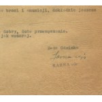 [Warsaw Uprising] Sarna section. Situation report dated 21.09.1944 [with signature of Narcyz Lopianowski a.k.a. Sarna].