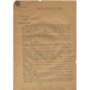 [Warsaw Uprising] Slawbor subdivision. Situation report dated 30.08.1944. [signed by Jan Szczurek-Cergowski a.k.a. Slawbor].