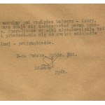 [powstanie warszawskie] Podobwód Sławbor. Meldunek sytuacyjny z dn. 30.08.1944 r. [z podpisem Jana Szczurka-Cergowskiego ps. Sławbor]