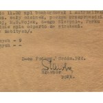 [Warsaw Uprising] Slawbor subdivision. Situation report dated 4.09.1944. [signed by Jan Szczurek-Cergowski a.k.a. Slawbor].