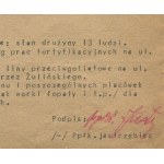 [powstanie warszawskie] Batalion Iwo. Raport plutonu saperów z dn. 19.08.1944 r. [z podpisem dowódcy ps. Jastrzębiec]