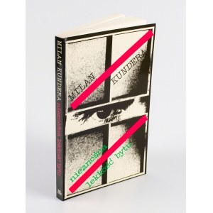 KUNDERA Milan - Nieznośna lekkość bytu [wydanie pierwsze Londyn 1984] [okł. Roman Cieślewicz]