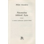 KUNDERA Milan - The Unbearable Lightness of Being [first edition London 1984] [cover Roman Cieślewicz].