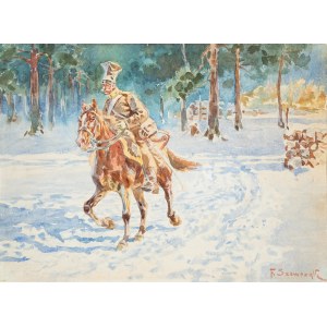 Feliks Szewczyk (1863-1932), Ułan na koniu