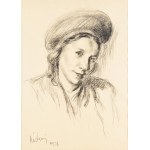 Józef Kidoń (1890 Rudzica - 1968 Warszawa), Portret kobiety w kapelusiku, 1936 r.