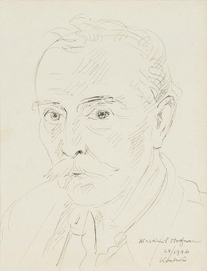 Wlastimil Hofman (1881 Praga - 1970 Szklarska Poręba), Autoportret, 1946 r.