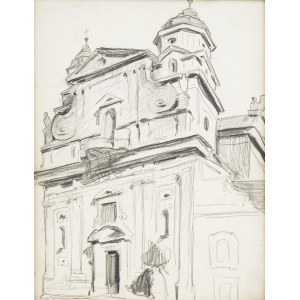 Stanisław Kamocki (1875 Warszawa - 1944 Zakopane), Widok na kościół Św. Jacka w Krakowie
