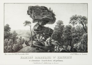 Maciej Bogusz Stęczyński (1814-1890), Kamień djabelski w Krynicy, 1848 r.