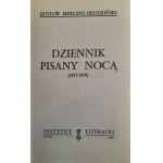 HERLING-GRUDZIŃSKI Gustaw - Dziennik pisany nocą 1973-1979 (KULTURA PARYSKA)