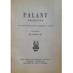 JASIŃSKI Jan - Palant. Technik, Taktik, Vorschriften, 1938.