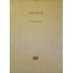 LECHOŃ Jan - Poesie, ERSTE AUSGABE (Bibliothek der Dichter)