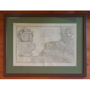 ZANNONI Rizzi (1735-1814) - Mapa Europy Zachodniej - XVIII wiek