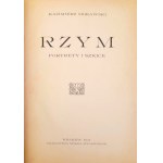 MORAWSKI Kazimierz - Rome. Portraits and sketches (FIRST EDITION, 1921)