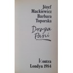 MACKIEWICZ Józef, TOPORSKA Barbara - Dear Lady (London edition)