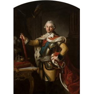 Per Krafft (adopted) (1724-1793), Portrait of King Stanislaw August in cuirass, ca. 1767