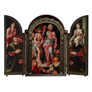 Maarten van Heemskerck (adoption) (1498-1574), Ecce Homo, triptych, 1544