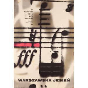 VII Międzynarodowy Festiwal Muzyki Współczesnej Warszawska Jesień 1964 - proj. Tadeusz JODŁOWSKI (1925-2015), 1964