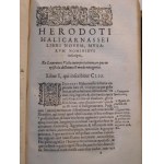 1584. HERODOTI HALICARNASSEI HISTORIAE LIBRI IX et de vita Homeri libellus (…).