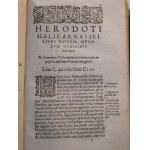 1584. HERODOTI HALICARNASSEI HISTORIAE LIBRI IX et de vita Homeri libellus (...).