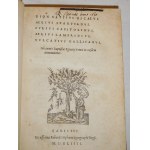 1544. [HISTORIAE AUGUSTAE SCRIPTORES] Dion Cassius Nicaeus. Aelius Spartianus. Julius Capitolinus. Aelius Lampridius. Vulcatius Gallicanus (…).