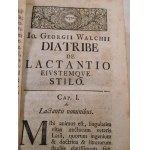 1735. lucII COELII SIVE CAECILII LACTANTII Firmiani Opera Omnia (...).