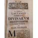 1735 LUCII COELII SIVE CAECILII LACTANTII Firmiani Opera Omnia (...).