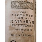 1735. LUCII COELII SIVE CAECILII LACTANTII Firmiani Opera Omnia (…).