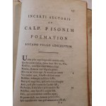 1783. MARCI ANNEI LUCANI PHARSALIA, ejusdem Ad Calpurnium Pisonem poemation praemittitur notitia literaria. Studiis Societatis Bipontinae.