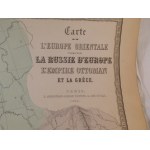 1886. ANDRIVEAU-GOUJON EUGENE, CARTE DE L'EUROPE ORIENTALE(...) RUSSIE D'EUROPE, L'EMPIRE OTTOMAN ET LA GRECE.