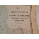 1886. ANDRIVEAU-GOUJON EUGENE, CARTE DE L’EUROPE ORIENTALE(…) RUSSIE D’EUROPE, L’EMPIRE OTTOMAN ET LA GRECE.