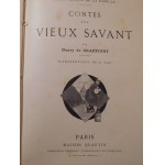 1888. GRAFFIGNY HENRY DE, Contes d'un Vieux Savant.