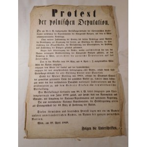 1848. PROTEST DER POLNISCHEN DEPUTATION.