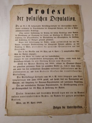 1848. PROTEST DER POLNISCHEN DEPUTATION.