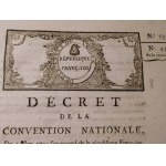 1793. DECRET de la Convention Nationale du 4 mars 1793, l’an second de la Republique Françoise. Lu à l’Administration du Département des Vosges et consigné sur ses registres le 26 du m ê me mois (…).