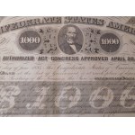 1863. CONFEDERATE STATES OF AMERICA LOAN 1 VI 1863.