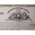 1862. CONFEDERATE STATES OF AMERICA LOAN 21 XI 1862.