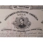 1862. CONFEDERATE STATES OF AMERICA LOAN 22 XII 1862.