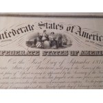 1861. CONFEDERATE STATES OF AMERICA LOAN 1 V 1861.