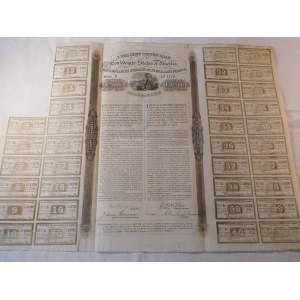 1863 VEREINIGTE STAATEN VON AMERIKA BAUMWOLL-DARLEHEN 1 VI 1863. 500 Pfund Sterling.
