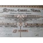 1876-1938. a collection of 13 French, Belgian and Spanish mining industry stocks.