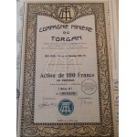 1876-1938. Eine Sammlung von 13 französischen, belgischen und spanischen Bergbauaktien.