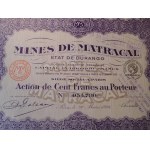1876-1938. ZBIÓR 13 francuskich, belgijskich i hiszpańskich akcji przemysłu górniczego.