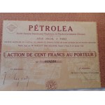 1908-1950. ZBIÓR 11 francuskich, rumuńskich i belgijskich akcji naftowych.