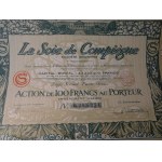 1912-1929. a collection of 6 textile industry stocks from France, Belgium and Poland.