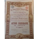 1897-1926. Eine Sammlung von 6 Aktien der Tabakindustrie aus Frankreich, Belgien und Portugal.