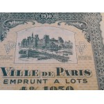 1912-1932. ZBIÓR 5 obligacji miasta Paryża z lat 1912-1932.