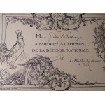1915-1917. Eine Sammlung von 2 französischen Nationalverteidigungsdarlehen aus dem ersten Jahrhundert.