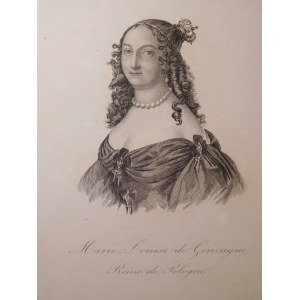 1836-1837. CHODŹKO Leonard, Marie Louise de Gozague, reine de Pologne.